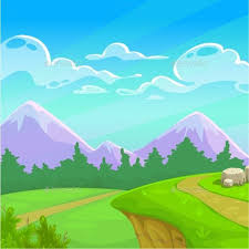 Cartoon Sunny Day Landscape Scenery Drawing For Kids Landscape Background Nature Illustration Kids and beginners artists will love these fun valentine's day drawing tutorials. cartoon sunny day landscape scenery
