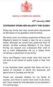 Queen's statement on meghan and harry is 'brief' says expert. Omid Scobie On Twitter A Statement From The Queen