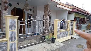 Pagar besi depan rumah kombinasi besi stainless. Pagar Besi Stainless Steel Desain Rumah Idaman Modern Youtube