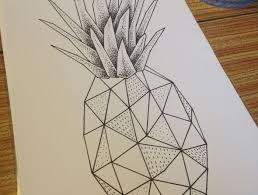 1001 Images Du Dessin Geometrique Magnifique Pour Vous Inspirer Dessin Geometrique Ananas Dessin Dessin