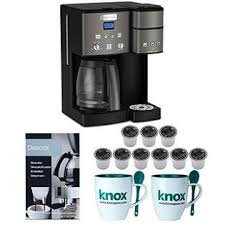 That saves you some time in between brewing cycles. Rx2lcb5 Cuisinart Ss 15 Bks 12 Cup Coffee Maker And Single Serve Brewer Black Includes 9 K Cups Descaler And 2 Mugs Bundle