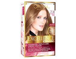 Excellence Creme 7 31 Natural Dark Caramel Blonde By L Oreal Paris Tinta De Cabelo Cabelo Loiro Natural Loiras Naturais