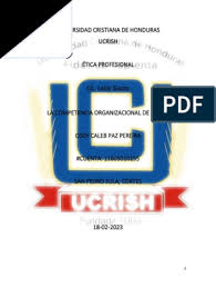 Lic. Lesly Suazo: Universidad Cristiana de Honduras Ucrish