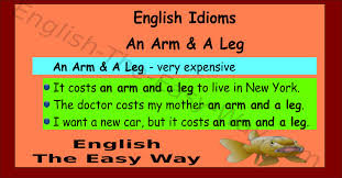 (redirected from cost an arm and a leg). An Arm A Leg English Idioms English The Easy Way