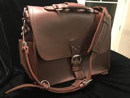 Saddleback Leather Classic Round Satchel Large Chestnut Lightly Used Saddleback Leather Satchel Leather