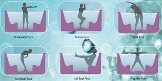 Yoga In Hot Water Water Yoga Aqua Fitness Hot Tub