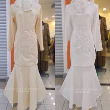 Malam pertama pengantin baru harus apa? Kurung Moden Lace Bunga 10d Putih Offwhite Cream Set Nikah Sanding Kahwin Baju Pengantin Putih Cream Diary Hijaber