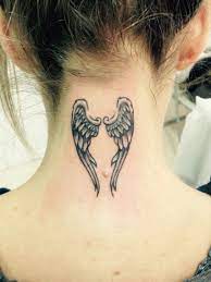 Neck Tattou Angel Wings Neck Tattoo Back Of Neck Tattoo Tattoos