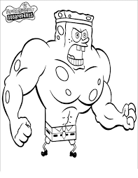 Select from 36976 printable coloring pages of cartoons, animals, nature, bible and many more. Muscle Spongebob Coloring Page Free Printable Coloring Pages For Kids