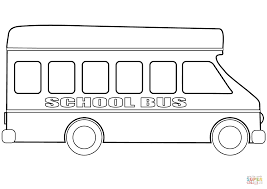 Printable School Bus Outline Template Novocom Top