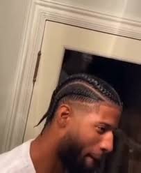 Clip of Paul George Rizzing Up with Braids