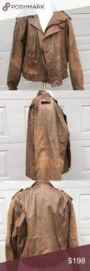 Chia Leather Jacket 4 Pocket Front Zipper L S Vintage Leather Jacket Metallic Bomber Jacket Leather Jacket