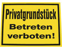 Fehler in verwendungsbeispielen zu „privatgrundstück. Hinweisschild Privatgrundstuck 300x400 Mm Bei Hornbach Kaufen
