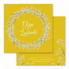 Faire Part Faire Part Mariage Jaune