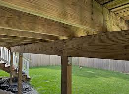 Why is my 2 step deck so bouncy?