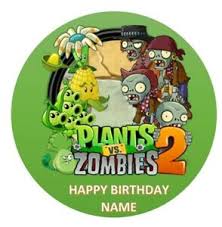 It usually runs from early to late may. Plants Vs Zombie Edible Image Birthday Party Cake Topper 19cm Round Ebay