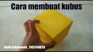 Misalnya, karton sepanjang 12 cm bisa membuat sebuah kardus 3 cm x 3 cm. Cara Membuat Kubus Dari Kertas Asturo Youtube