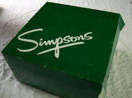 Vintage Green Gift Box From Simpsons Department Store Large Etsy Green Gift Box Vintage Green Vintage Hat Boxes