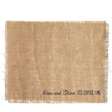(2) pier 1 farmhouse plaid table linens. Brown Woven Burlap Table Placemats Rise And Shine It S Coffee Time Dining Table Mat For Kitchen Party Decor 17 7 X 13 8 In Target