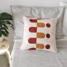 Free delivery and returns on ebay plus items for plus members. Modern Abstract Punchneedle Pillowcase Mustard And Terracotta Accent Pillow Handmade Decorative Pillow Cover Minimalistic Home Decor Handmade Decorative Pillow Decorative Pillow Covers Handmade Decorations