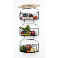Ships free orders over $39. China 3 Levels Metal Kitchen Baskets With Wood Plaque 35x12 5x70cm Wall Art Metal Wall Art Home Decor China Metal Basket And Kitchen Basket Price