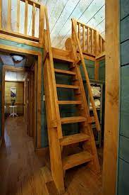 50 Wonderful Loft Stairs For Tiny Apartment Decorating Ideas Cabin Loft Loft Stairs Loft Ladder
