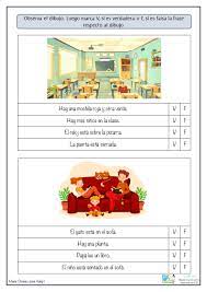 Pero la parte más atractiva del juego es el modo multijugador, que consiste en retar a un contrincante. Comprension Lectora Verdadero O Falso A Partir De Dibujos Aula Pt
