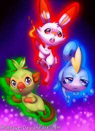 Check out the natural beauty of the wild area. Pokemon Shield And Sword Starters By Ashbaye On Deviantart