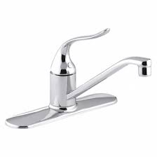 Get free shipping on qualified kohler kitchen faucets or buy online pick up in store today in the kitchen department. Kohler Chrome Angled Straight Kitchen Sink Faucet Manual Faucet Activation 1 5 Gpm 493j33 K 15171 F Cp Grainger