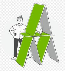 House of cards/netflix there's a big reason kevin spacey made the jump to netflix. Cartoon Of A Person Building A House Of Cards Out Of Cartoon Clipart 5143072 Pikpng