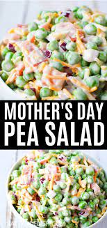 Pea Salad Perfect For Mother S Day Pea Salad Recipes Pea Salad Salad Recipes