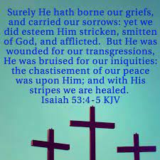 Maybe you would like to learn more about one of these? Verse4today Isaiah 53 4 5 Kjv Sapphire Throne Media Facebook