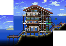 Terraria Wooden Beam The Terraria Wooden Beam Color Impression Hasbeen Established As A Choice For Y Terraria House Ideas Terraria House Design Terrarium Base