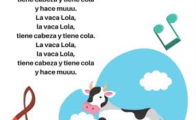 La Vaca Lola Con Letra Cute766 Se desconoce quien fue su autor, pero este tema ha llegado hasta nuestros dias en etapa infantil te dejamos la letra y video de la cancion para que se la ensenes a tus hijos. la vaca lola con letra cute766