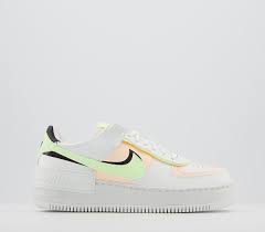 Nike Air Force 1 Shadow Trainers Summit White Crimson Tint Black Hers Trainers In 2020 Nike Air Force Air Force 1 Nike Air