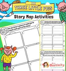 Once upon a time there were three little pigs and the time came for them to leave home and seek their fortunes. Three Little Pigs Story Map Activities Primary Teaching Resources