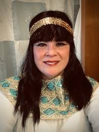 Welcome, Cleopatra and Amelia Earhart! Two Glandorf fifth grade teachers  have been creative while teaching virtual lessons to their students. Mrs.  Denise Matthews appeared in a virtual meeting with students as Amelia