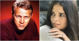Steve' bathroom/shower was stuffed with an array of files and light fixtures so i really could not take a photo of it. Steve Mcqueen S Last Love Remembers Their Stormy Hollywood Romance