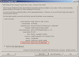 Windows 10: Check Direct X Version