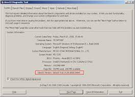 As mentioned by hans passant you can get the highest installed version by running dxdiag /x <output file> to generate an xml file containing various entries of your computer information, then parse or deserialize that file in your application. Windows 10 Check Direct X Version