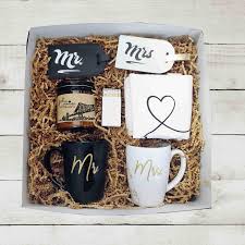 When it comes to gift choices, you can give home decors or decorative hampers, personalized gifts, bar tool hampers, bouquets, spa basket, serving sets, cake and flower combos, cup and saucer sets, table. Mr Mrs Wedding Gift Box Unique Wedding Gift Engagement Gift For Couple Gift Box For Couple Holiday Gift For Bride And Groom Gift Wedding Gift Boxes Bride And Groom Gifts Engagement