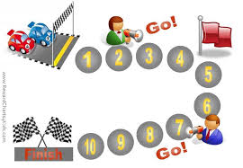 Racing Car Sticker Charts