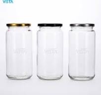 Vista 580ml 720ml 900ml Food Storage Square Honey Glass Jar for Jam and  Pickle