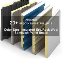 Sound Proof Color Steel Partition Board EPS Foam Sandwich ...