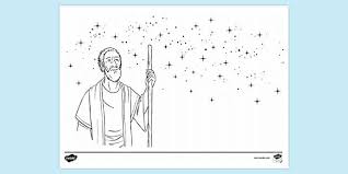 Abraham and god's promise coloring page. Free Abraham And Stars Colouring Page Colouring Sheets