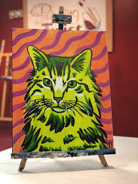 National Cat Day Paint Your Pet Funny Art Painting