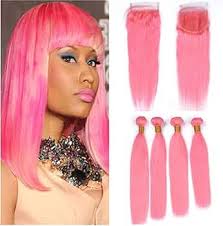 Amazon.com: Tony Beauty Hair Virgen Peruano Pelo Humano Rosa Pura 4 Bundles  Silky Straight with 1 Pc Closure 5 Pcs Lot Pink Colored 4x4 Front Lace  Closure with Virgin Hair Weave Wefts :