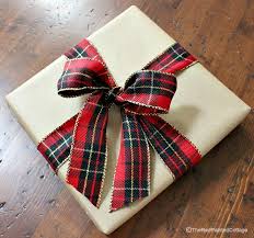 Design your own festive gift wrap from a material you already have: Tips Tricks And Ideas For Wrapping Presents The Red Painted Cottage