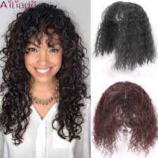 Carol's daughter coco creme curl quenching shampoo. Ailiade Afro Kinky Curly Weave Hair Clip In Hair Extensions Natural Black Brown Hair With Bangs Toupees Whole Top Hairpieces Buy At The Price Of 10 80 In Aliexpress Com Imall Com