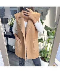 Une envie de manteau sans manches? Manteau Sans Manches Moumoute 9797 Beige Www Grossiste Pret A Porter Com
